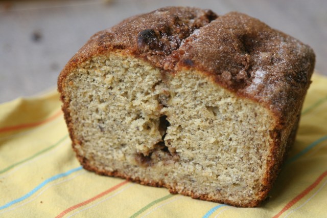 Cinnamon-Sugar Olive Oil Banana Bread
