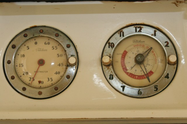Dials above my awesome 1950s griddle/range/oven