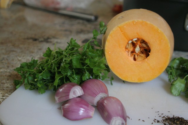 Shallots, Butternut Squash, and Parsley from Mariquita Farm