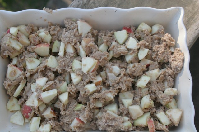 Cardamom-Cinnamon Apple Cake Batter