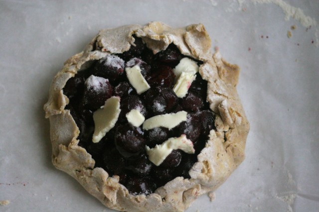 Filled galette ready for baking