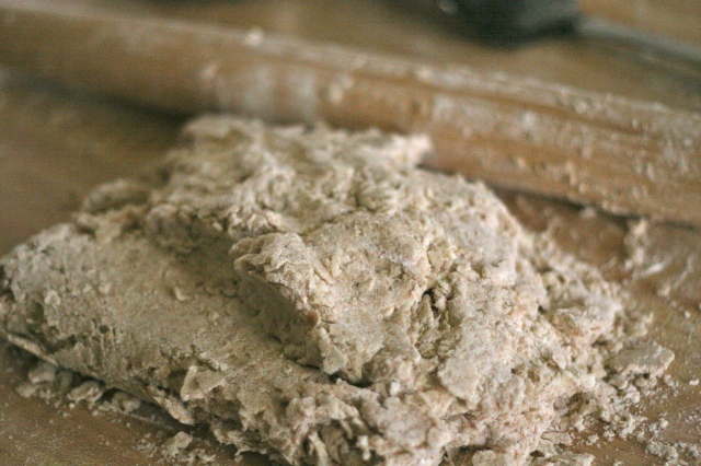 Rough mass of pastry dough